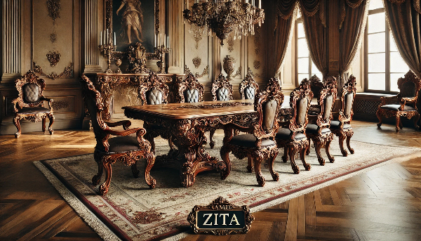 Table Baroque Zita et Ses Chaises